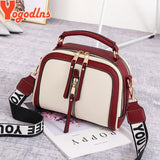 Square Shoulder Bag Women PU Leather Crossbody Chains Lady Purse
