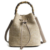 Women Straw Beach Bag Crossbody Shoulder Rattan Messenger Bag