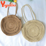 Woven Straw Shoulder Bag Large Capacity Beach Tote