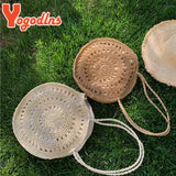 Woven Straw Shoulder Bag Large Capacity Beach Tote