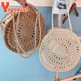 Woven Straw Shoulder Bag Large Capacity Beach Tote