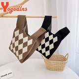 Women's Plaid Wool Shoulder Bag Wintter Handbag