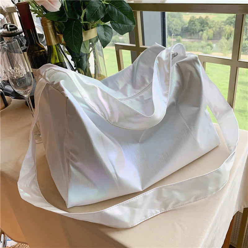 Nylon Shoulder Bag for Women Large Capacity Sport Bag