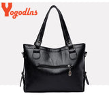 Vintage PU Leather Shoulder Bag Large Capacity Crossbody Bag