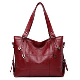 Vintage PU Leather Shoulder Bag Large Capacity Crossbody Bag