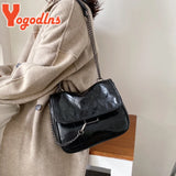 Vintage Shoulder Bag Chain Messenger Bags Soft Flap Crossbody Bag