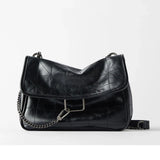 Vintage Shoulder Bag Chain Messenger Bags Soft Flap Crossbody Bag