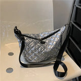 Space Padded Cotton Handbag Big Capacity Shoulder Bag Waterproof Nylon Bag