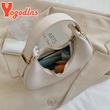 Women PU Leather Half-moon Shoulder Bag