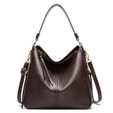Vintage Soft Leather Hobos Crossbody Bag Large Capacity