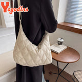 Quilted Nylon Women's Shoulder Bag Large Capacity Crossbody Bag