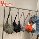 Quilted Nylon Women's Shoulder Bag Large Capacity Crossbody Bag