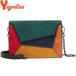 Retro Matte Patchwork Crossbody Bags for Women