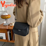 Retro Saddle Shoulder Bag PU Leather Crossbody Bag