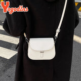 Retro Saddle Shoulder Bag PU Leather Crossbody Bag