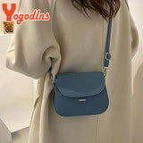 Retro Saddle Shoulder Bag PU Leather Crossbody Bag