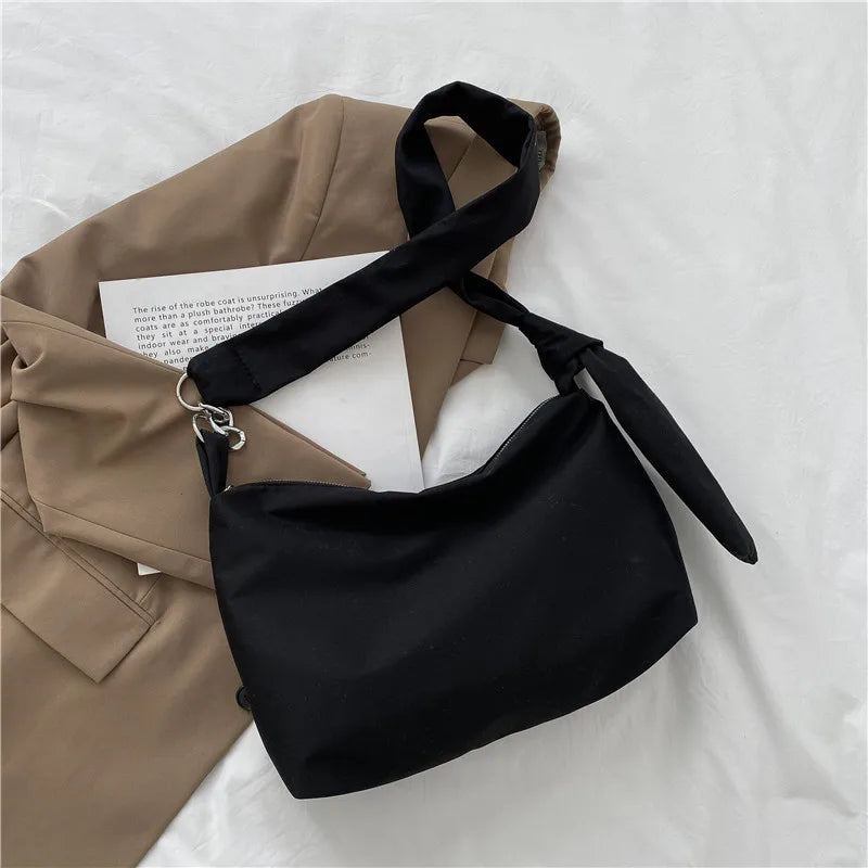 Knotted Straps Shoulder Bag Large Capacity Crossbody Bag Casual Handbag
