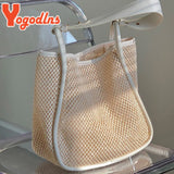 Women's Straw Shoulder Bag Large Capacity Travel Beach Tote