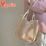 Women's Straw Shoulder Bag Large Capacity Travel Beach Tote