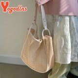 Women's Straw Shoulder Bag Large Capacity Travel Beach Tote