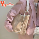 Women's Straw Shoulder Bag Large Capacity Travel Beach Tote