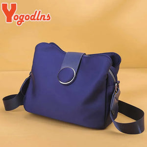 Nylon Shoulder Bag Women Leisure Waterproof Messenger Bag Shopping Lady Handbag
