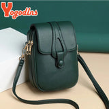 Women's PU Leather Crossbody Shoulder Bag Multi-layer Handbag Purse