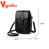 Women's PU Leather Crossbody Shoulder Bag Multi-layer Handbag Purse