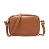 Solid Shoulder Bag Female PU Leather Messenger Bag Crossbody Bag Small Square