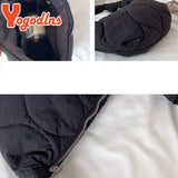 High Capacity Space Cotton Shoulder Bag Down Hand Purse