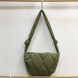 High Capacity Space Cotton Shoulder Bag Down Hand Purse