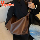 Soft Leather Shoulder Bag Large Capacity Armpit Bag Crossbody Handbag