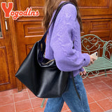 Soft Leather Shoulder Bag Large Capacity Armpit Bag Crossbody Handbag