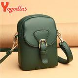 Soft Leather Shoulder Bag for Women Phone Crossbody Bag