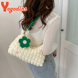 Summer Flower Shoulder Bag For Women Sweet Girls Underarm Handbag