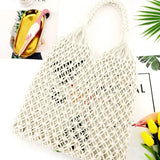 Summer Straw Bag Female Large Capacity Handle Bag Casual Beach Totes Bag
