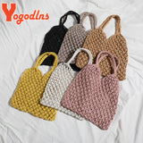 Summer Straw Bag Female Large Capacity Handle Bag Casual Beach Totes Bag