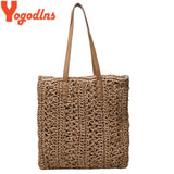 Summer Hollow Out Straw Bag Women Large Capacity Shoulder Bag