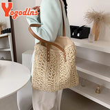 Summer Hollow Out Straw Bag Women Large Capacity Shoulder Bag