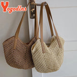 Summer Straw Shoulder Bag Rattan Beach Bags Large Capacity Armpit Bag