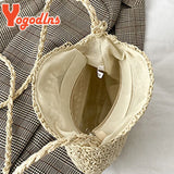 Summer Straw Tassel Shoulder Bag Rattan Beach Travel Crossbody Bag