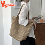 Summer Woven Women Bag Large Capacity Rattan Shoulder Vacation Beach Bag