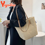 Summer Woven Women Bag Large Capacity Rattan Shoulder Vacation Beach Bag