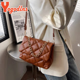 Chic Rhombus Shoulder Messenger Bag with Chain Decors