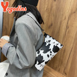 Cow Pattern PU Leather Shoulder Bag Vintage Lady Handbag
