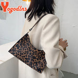 Cow Pattern PU Leather Shoulder Bag Vintage Lady Handbag