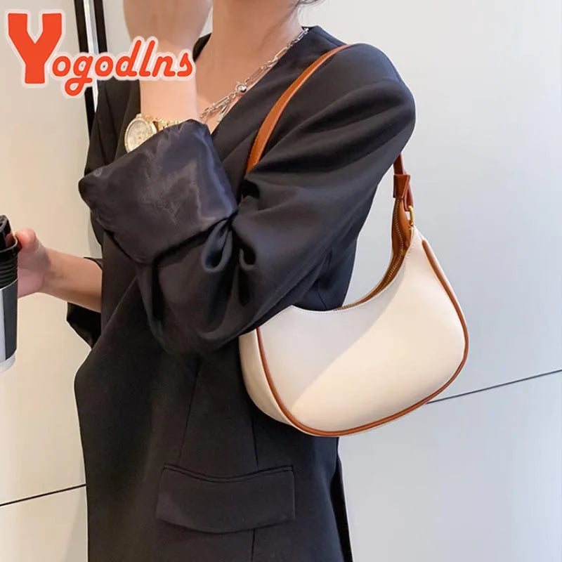 Classic Leather Shoulder Bag for Women