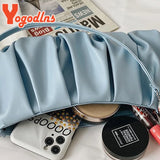 Pleated Cloud Bag For Women Candy Shoulder Bag Dumpling Bag Gilrs Handbag sac