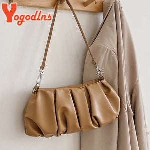 Pleated Cloud Bag For Women Candy Shoulder Bag Dumpling Bag Gilrs Handbag sac