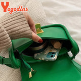 Women PU Leather Crossbody Bag Flap Small Square Bag Solid Underarm Bag